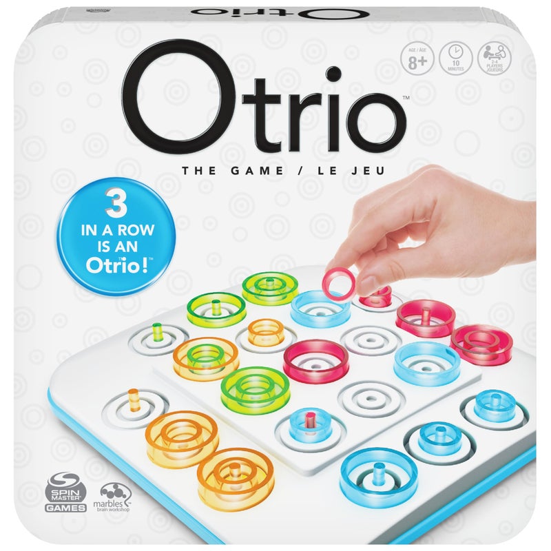 marbles Spin Master Games, Otrio Strategy-Based Board Game, Classic Game, Advanced Tic Tac Toe STEM Activity, 2 Players, for Ages 8 & Up - Image 1